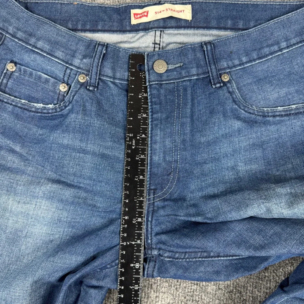 Levis Jeans Boys Size 14 Husky Blue 514 Straight Leg Medium Wash Denim Classic